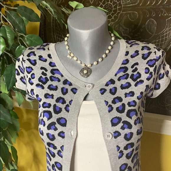 BCBGMaxAzria Sweaters - BCBGMAXAZRIA Animal Print Cardigan